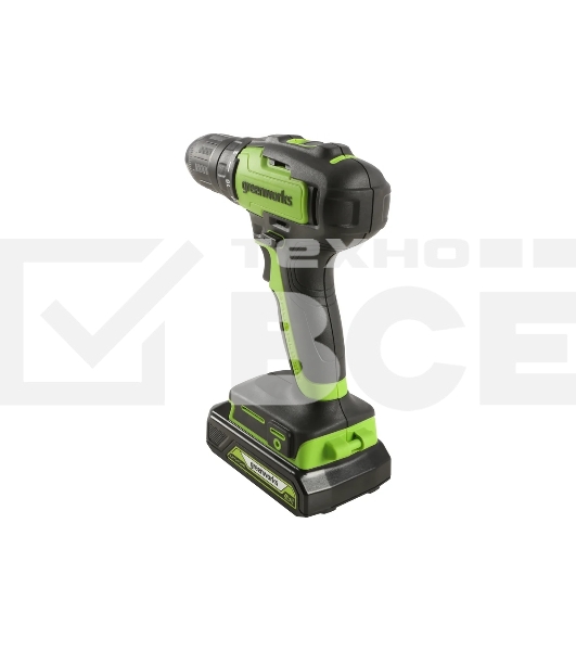 Дрель-шуруповерт Greenworks 3704007UA, Аккумуляторная, 24В