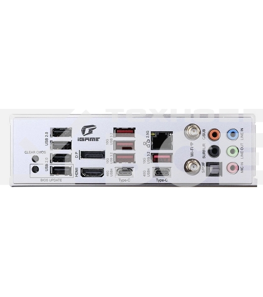 Материнская плата Colorful iGame Z890 ULTRA V20, LGA 1851, Intel Z890, 4xDDR5, 5xM.2, 4xSATA, 2xPCIe 5.0 x16, 1xPCIe 4.0 x4, 1xHDMI, 1xDP, 1x 2.5Gb LAN, 4xUSB-A 3.2 Gen 2, 2xUSB-C 3.2 Gen 2, 1xUSB-C 3.2 Gen 2x2, 5x3.5 мм, 7.1, ATX