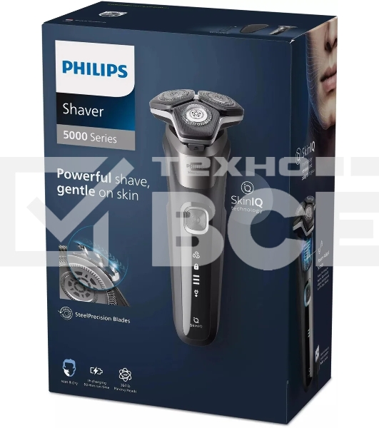 Электробритва Philips S5887/30 серый/серебристый