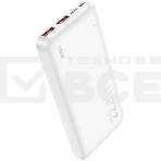 Мобильный аккумулятор Hoco J101 Astute 10000mAh QC3.0/PD3.0 22.5W 5A 2xUSB-A/USB-C белый (J101 ASTUTE WHITE), фото 1