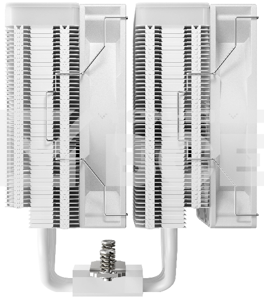 Кулер для процессора DEEPCOOL AG620 WH ARGB V2 LGA20XX/1700/1200/115X/AM5/AM4 (9шт/кор, TDP 260W, PWM, ARGB DUAL Fan 120mm, 6 тепл. трубок, белый) RET