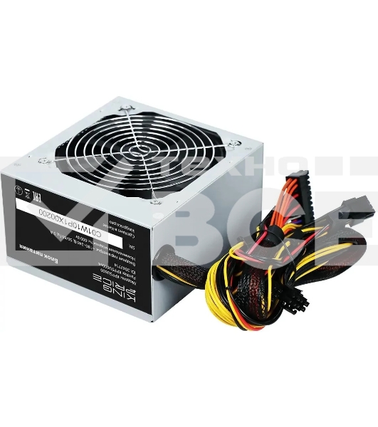 Блок питания KingPrice ATX 600W KPPSU600 (20+4pin) 120мм fan 4xSATA