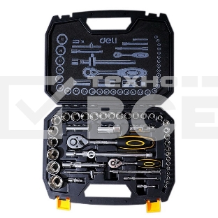 Набор торцевых головок и ключей 44 предмета Deli DL1044 1/2