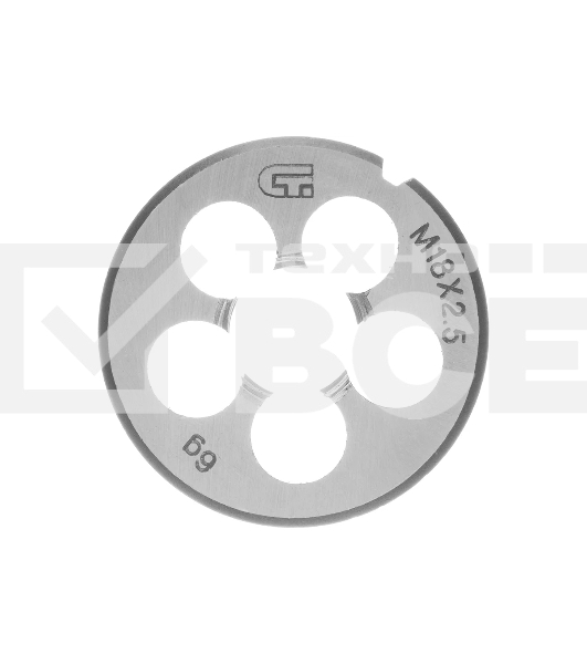 Плашка Сибртех М18x2,5 мм