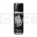 Флеш диск 64Gb USB Drive Smartbuy Glossy series Black (SB64GBGS-K), фото 1
