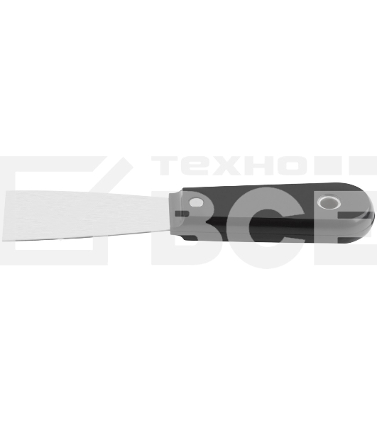 Шпатель с пластиковой ручкой полированный 1,5