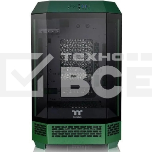 Компьютерный корпус Thermaltake The Tower 300 Racing Green зеленый без БП miniITX 8x120mm 6x140mm 2xUSB3.0 audio bott PSU