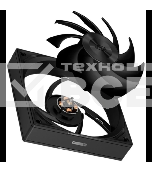 Кулер для ПК PCCooler F5R120 BK 3IN1 черный (120x120x25mm, 4-pin PWM, 46CFM, 26.88dBA, 1800RPM, 3pcs)