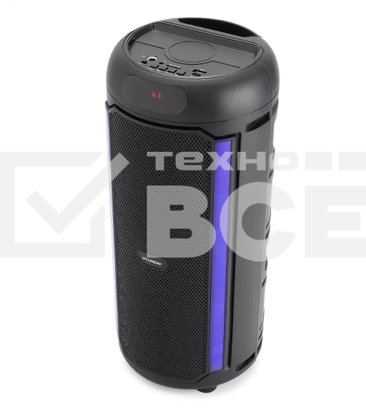 Минисистема Hyundai H-MC1221 черный 15Вт FM USB BT SD/MMC