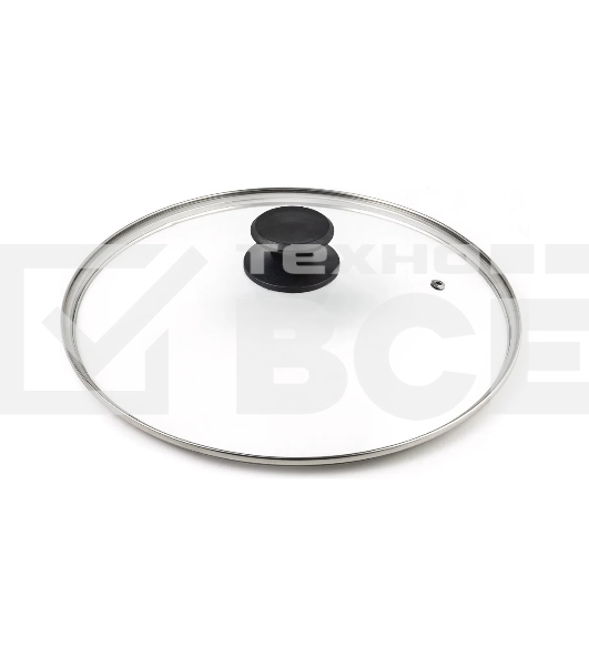 Крышка LARA LR01-99 28 см стеклянная универсальная, стильная ручка