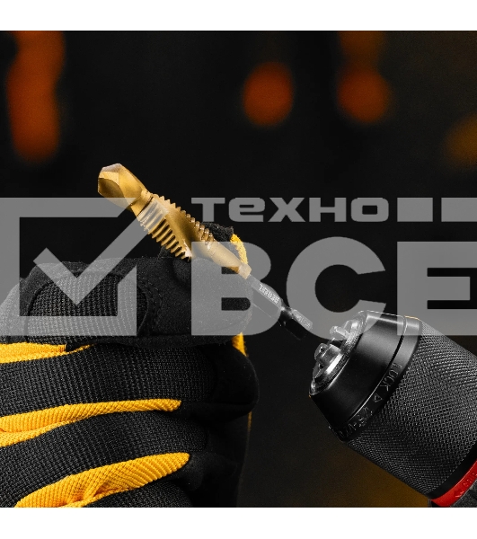 Сверло-метчик Denzel М12 х 1,75 мм, Р6М5