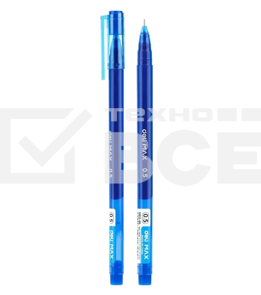Ручка гелевая Deli MaX EG62-BL синий, d=0.5мм, синие чернила
