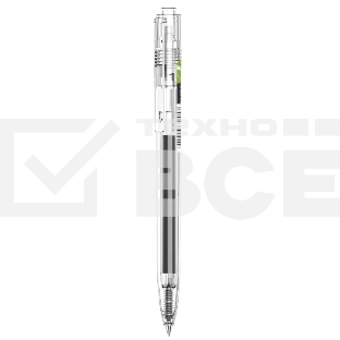 Ручка гелевая автоматическая Deli EG05-BK прозрачный, d=0.5мм, черные чернила