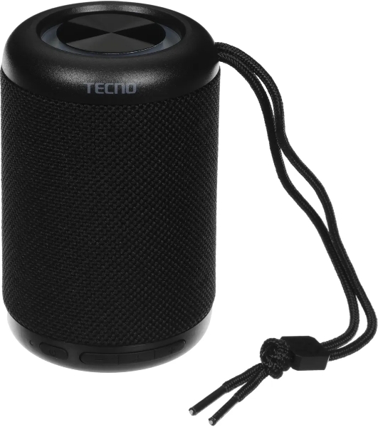 Колонка портативная Tecno S3 Square черный 3W 1.1 BT 2000mAh (S3)