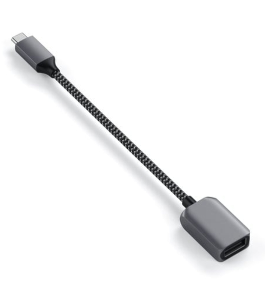 Кабель-адаптер Satechi USB-C to USB 3.0. серый космос