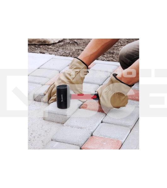 Киянка резиновая Matrix 11193 680 г, черная резина, фибергласовая рукоятка