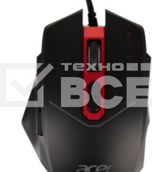 Мышь проводная Acer Nitro NMW120 черный/красный, 4200dpi, USB, кнопки - 8