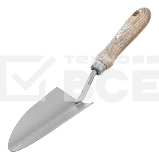 Совок посадочный широкий Palisad LUXE 85х330 мм, стальной, рукоятка из ясеня