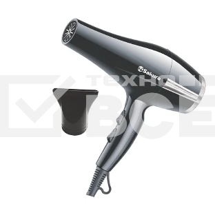 Фен SAKURA SA-4046BK черный/серебро, 1600 Вт