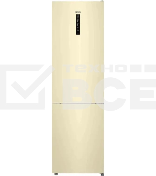Холодильник Haier CEF538CCG бежевый двухкамерный 263/105л морозилка снизу, No Frost
