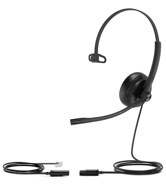Гарнитура Yealink YHS34 Mono чёрный, проводная