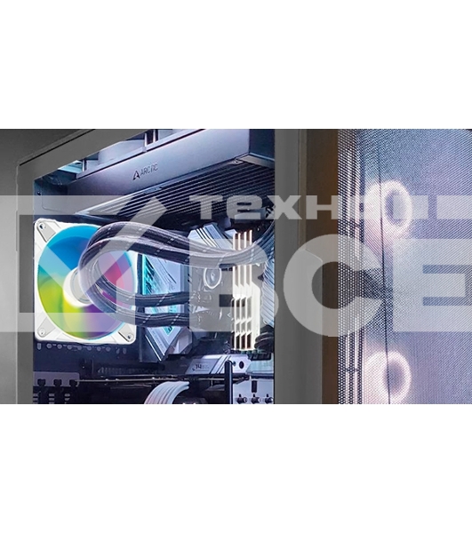 Вентилятор для корпуса Arctic P12 PWM PST A-RGB белый, 120 мм, 2000 об/мин, 22.5 дБ, 4 pin