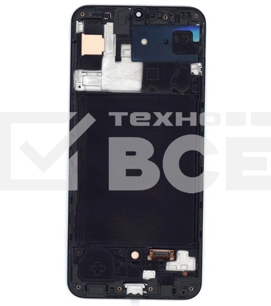 Дисплей для Samsung Galaxy A30S SM-A307F в сборе с тачскрином и рамкой (TFT), черный