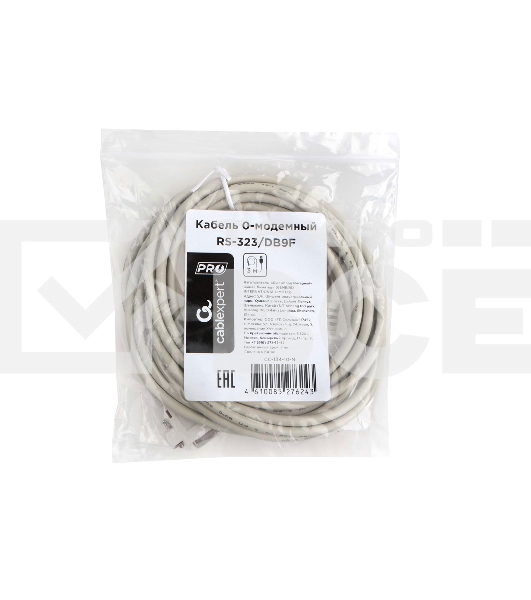 Кабель 0-модемный Cablexpert CC-134-10-N, 9F/9F, Pro, 3.0м, пакет