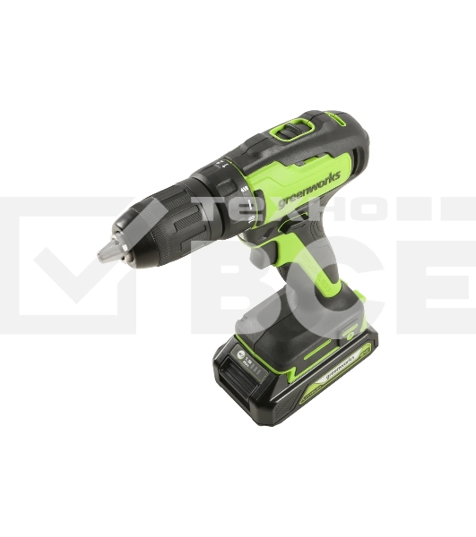 Дрель-шуруповерт Greenworks 3704007UA, Аккумуляторная, 24В