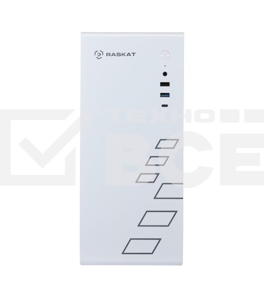 Компьютер Raskat Standart 300 (Intel Core i3 10100, RAM 16Gb, SSD 480Gb, no OS, kb+ms, white) 
