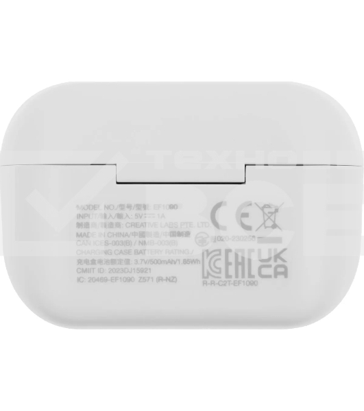 Наушники TWS Creative Zen Air Pro белый, внутриканальные, Bluetooth, активное шумоподавление, до 9 ч