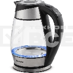 Чайник электрический Vitek VT-1177 1.7л. 2200Вт серебристый/черный корпус: стекло/металл/пластик, фото3