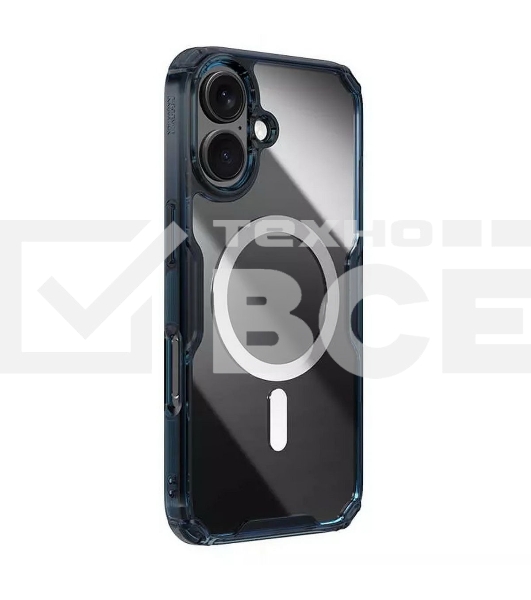 Чехол Nature TPU Pro Magnetic Case, синий, (AP iP16 Plus)