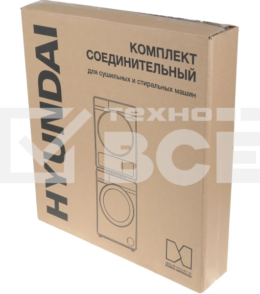 Комплект соединительный для сушильных и стиральных машин Hyundai CBH21WT белый пластик (упак: 1шт)