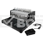 Переплетчик Office Kit B2130E A4/перф.35л.сшив/макс.500л./пластик.пруж. (6-51мм)/электр., фото 1