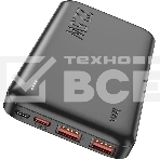 Портативный аккумулятор Hoco J101 Astute 10000mAh QC3.0/PD3.0 22.5W 5A 2xUSB-A/USB-C черный, фото2