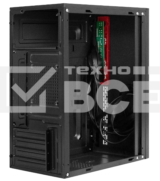Компьютерный корпус Minitower ExeGate BAA-403U-UNS500 (mATX, БП UNS500 с вент. 12см, 2хUSB/1хUSB 3.0, HD Audio, черный)