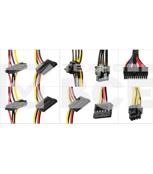 Блок питания KingPrice ATX 650W KPPSU650 (20+4pin) 120мм fan 4xSATA