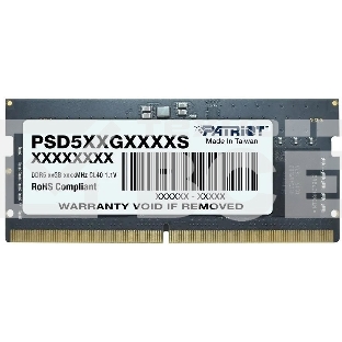 Оперативная память Patriot Signature, DDR5, 8GB (1x8 GB), 5600 MHz, CL46, SO-DIMM