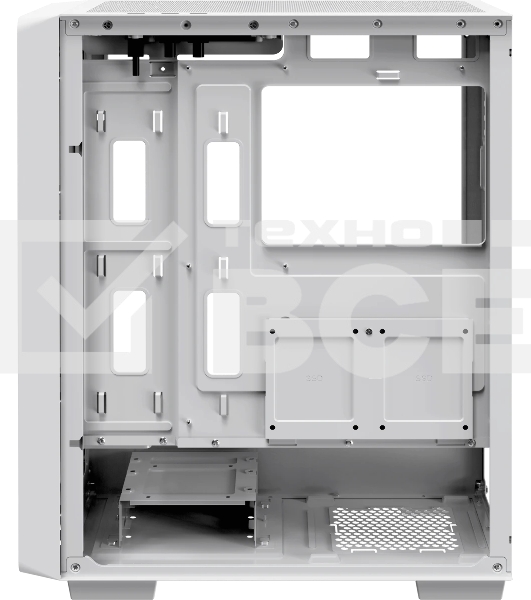 Компьютерный корпус Ocypus Gamma C60 WH ATX/win/white/no PSU/Tempered Glass