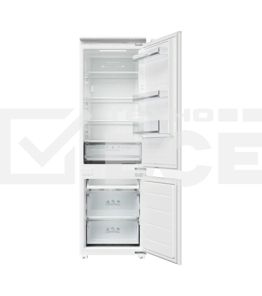 Встраиваемый холодильник Kuppersberg RBN 1761, High-Tech, ВхШхГ 178.5х54х55 см, объем 274 л, инверторный компрессор, электронное управление, скользящее крепление фасада, No Frost, LED освещение, супер заморозка, энергоэффективность А++