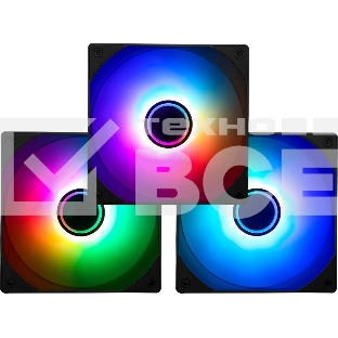 Комплект вентиляторов для корпуса Thermalright Fan TL-C12B-S V3 X3 ARGb 120мм/ 3 pack/ PWM/ S-FDB Bearing