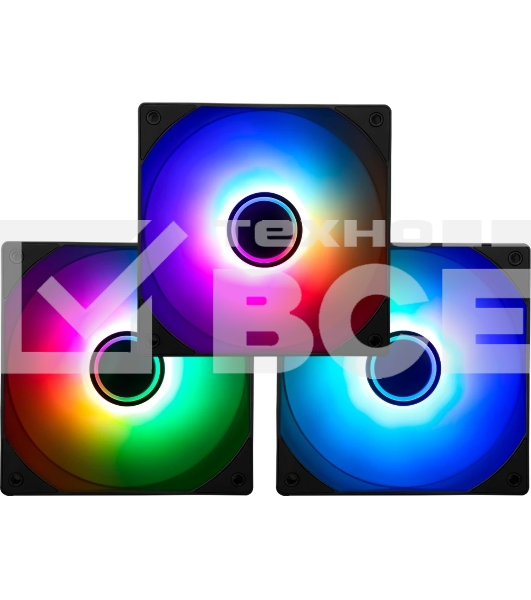 Комплект вентиляторов для корпуса Thermalright Fan TL-C12B-S V3 X3 ARGb 120мм/ 3 pack/ PWM/ S-FDB Bearing