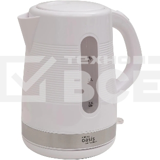 Чайник электрический Oasis making everywhere K-1PW 1,7 л, 2200 Вт, белый