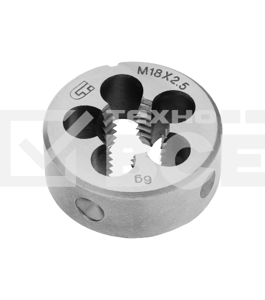 Плашка Сибртех М18x2,5 мм