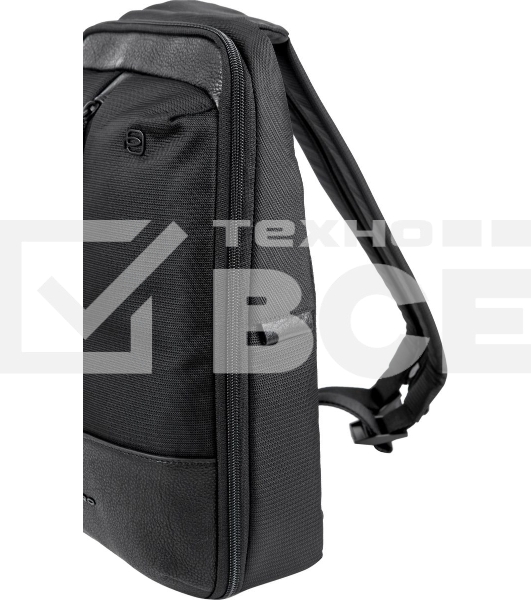 Рюкзак слинг мужской Piquadro Marcel CA6448W138/N черный нейлон/натур.кожа