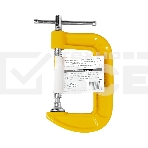 Струбцина Denzel G-образная, 3', 75 мм, фото4