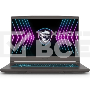 Ноутбук MSI Thin 15 B2RVE-3450XRU 15.6' IPS/Intel Core 5 210H/16Gb/SSD512Gb/NVIDIA RTX4050 6Gb/Windows 11 Professional/серый/1.86kg