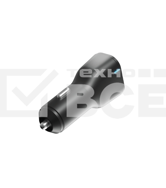 Автомобильное зарядное устройство OLMIO Type-C + USB, 20W, PowerDelivery, QuickCharge3.0, черное