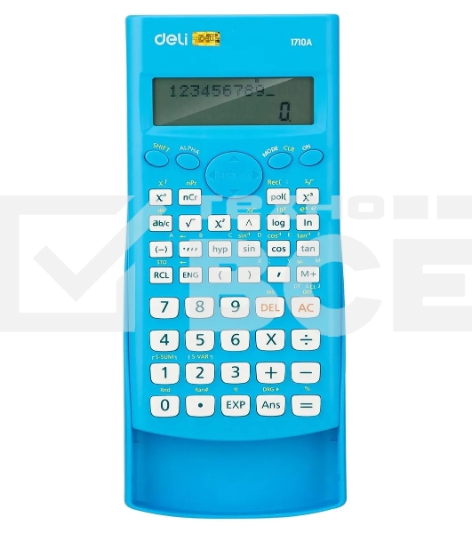 Калькулятор научный Deli E1710A/BLU синий 10+2-разр.
